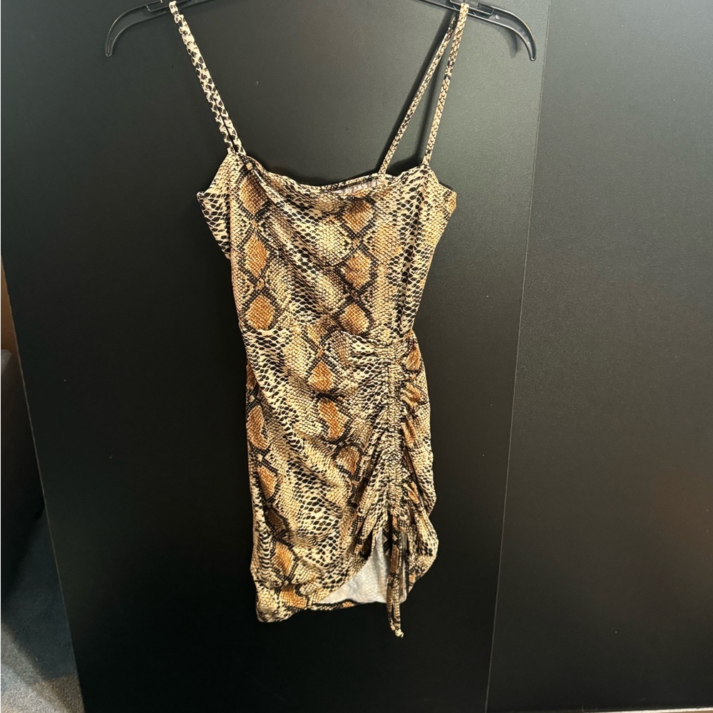 Snake print dress